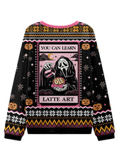 Sweat-shirt Femme Scream Face Halloween Ugly